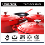 Sartén de hierro fundido negra de 26 cm de Nero (5 años de garantía)