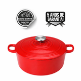 Cacerola de hierro fundido de 24 cm, salsa Pomodoro roja (garantía de 5 años)