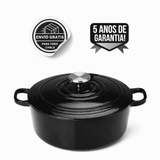 Cacerola de hierro fundido negro de 24 cm de Nero (garantía de 5 años)