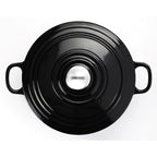 Cacerola de hierro fundido negro de 24 cm de Nero (garantía de 5 años)