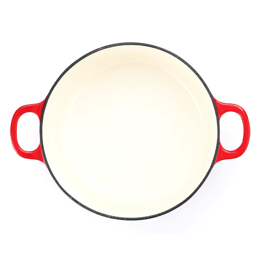 Cacerola de hierro fundido de 24 cm, salsa Pomodoro roja (garantía de 5 años)