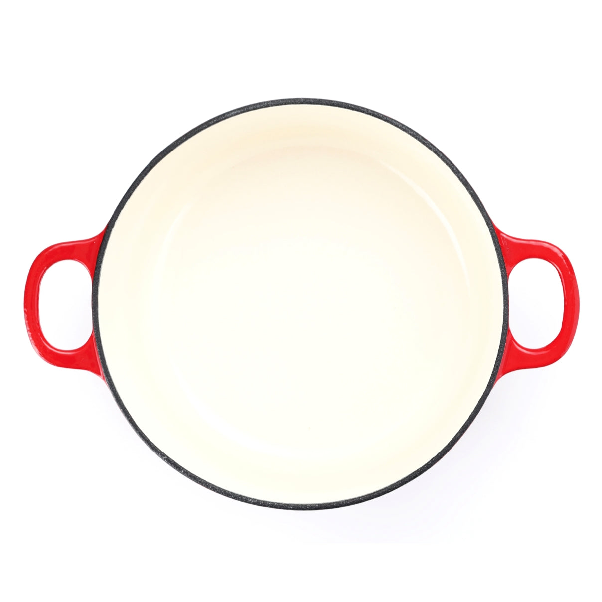 Cacerola de hierro fundido de 24 cm, salsa Pomodoro roja (garantía de 5 años)