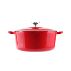 Cacerola de hierro fundido de 24 cm, salsa Pomodoro roja (garantía de 5 años)